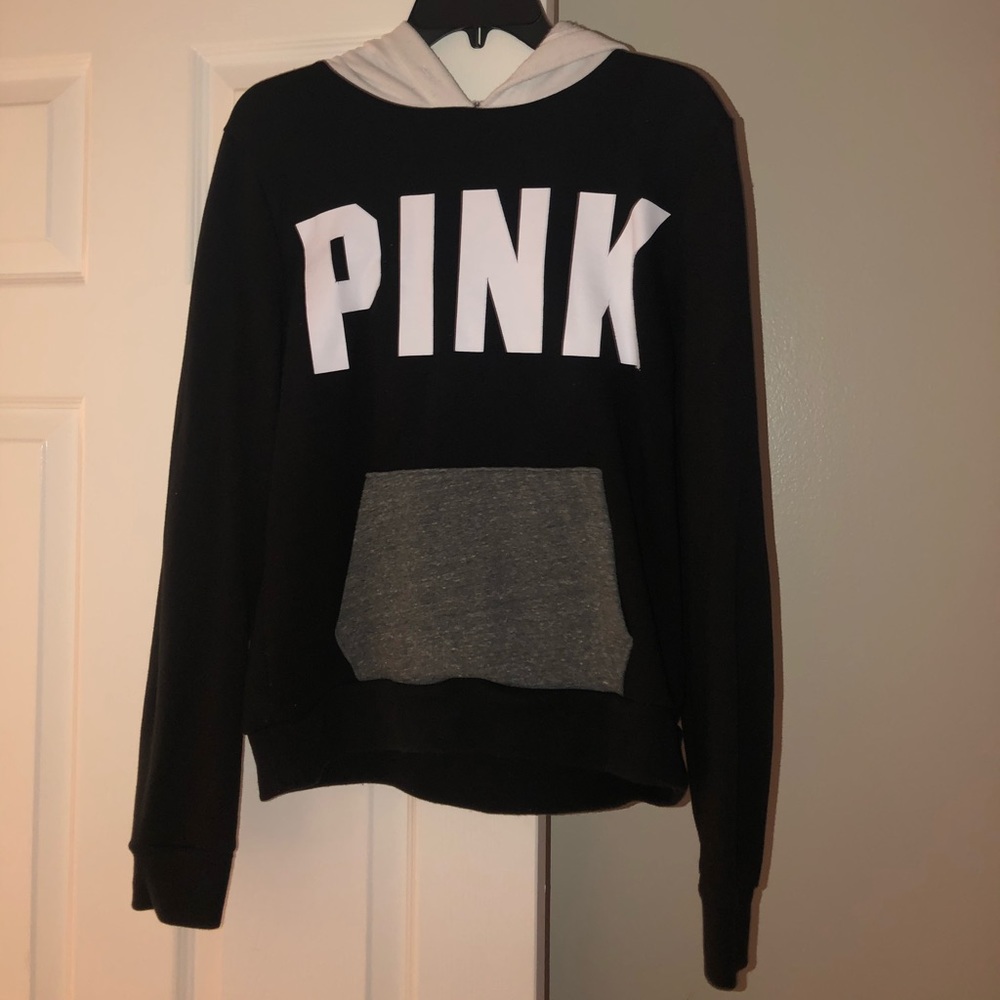 Black and White PINK hoodie